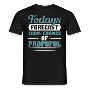 Anesthesia Anesthesia Technician Anesthesiologist - Men's T-Shirt - black - Front - AI Model Male 178 light (178cm)