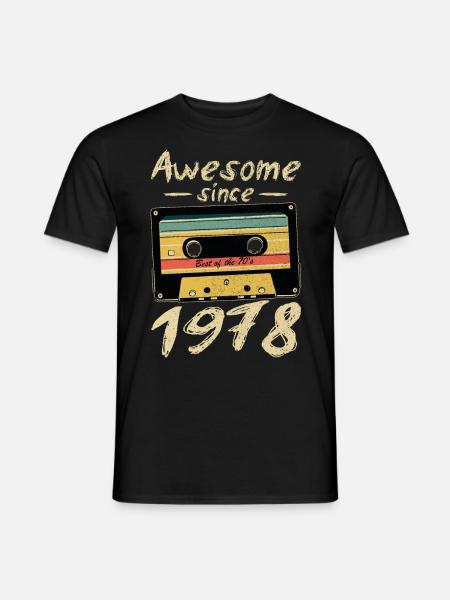 1978 Anniversaire 1978 Né Cadeau d’anniversaire - T-shirt homme - noir