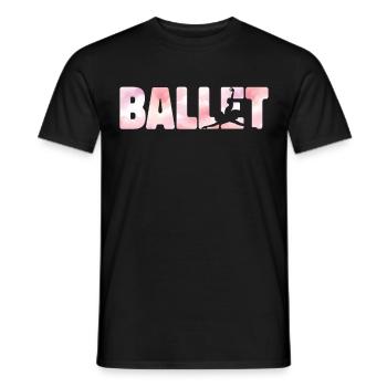 Ballet Danseuse Danse Ballerine - T-shirt homme - noir - Devant - AI Model Male 178 light (178cm)