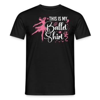 Ballet Danseuse Danse Ballerine - T-shirt homme - noir - Devant - AI Model Male 178 light (178cm)