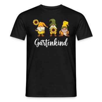 Gartenkind Gartenzwerge Schrebergarten Gartenfan - Männer T-Shirt - Schwarz - Vorne - AI Model Male 178 light (178cm)