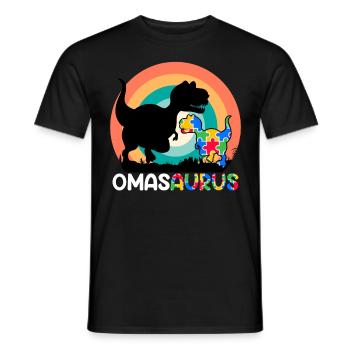 Omasaurus Muttertag Grandma Mama Tag Oma - Männer T-Shirt - Schwarz - Vorne - AI Model Male 178 light (178cm)