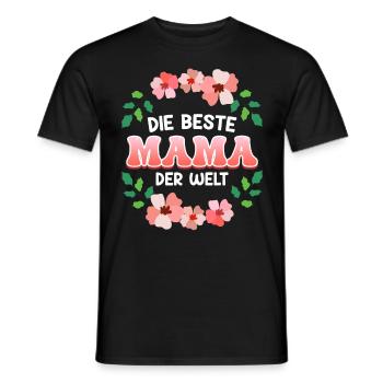 Coole Mama Muttertag weltbeste Mama Mothersday - Männer T-Shirt - Schwarz - Vorne - AI Model Male 178 light (178cm)