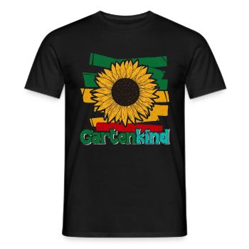 Gartenkind Sonnenblumen Gartenliebhaberin - Männer T-Shirt - Schwarz - Vorne - AI Model Male 178 light (178cm)