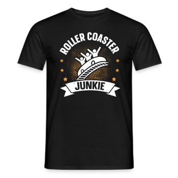 Montagnes russes Junkie Montagnes russes - T-shirt homme - noir - Devant - AI Model Male 178 light (178cm)