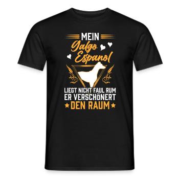 Galgo Espanol ist nicht faul Spanischer Windhund - Männer T-Shirt - Schwarz - Vorne - AI Model Male 178 light (178cm)