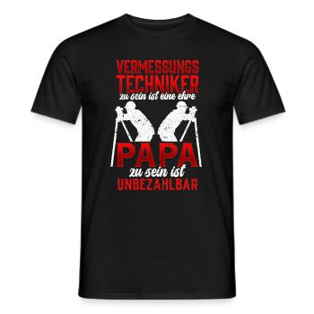 Vermessungstechniker ist eine Ehre Vermesser - Männer T-Shirt - Schwarz - Vorne - AI Model Male 178 light (178cm)