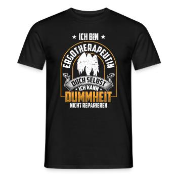 Ergotherapeutin nicht reparieren Ergotherapie - Männer T-Shirt - Schwarz - Vorne - AI Model Male 178 light (178cm)