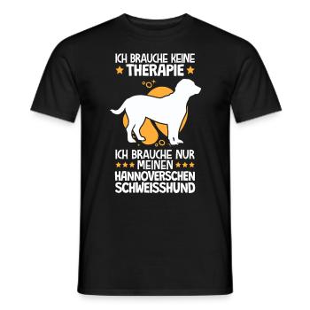 Brauche nur meinen Hannoverscher Schweißhund - Männer T-Shirt - Schwarz - Vorne - AI Model Male 178 light (178cm)