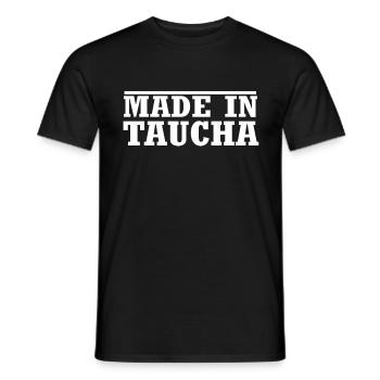 Taucha - Männer T-Shirt - Schwarz - Vorne - AI Model Male 178 light (178cm)