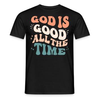 Gott ist Gut Kirche Glaube Christentum Heilig - Männer T-Shirt - Schwarz - Vorne - AI Model Male 178 light (178cm)