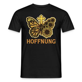 Hoffnung Frühling Sonnenblumen Sonnenschein - Männer T-Shirt - Schwarz - Vorne - AI Model Male 178 light (178cm)
