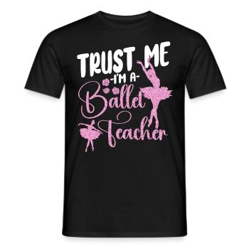 Ballet Dancer Dance Girl Ballerina - Männer T-Shirt - Schwarz - Vorne - AI Model Male 178 light (178cm)