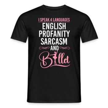 Ballet Dancer Dance Girl Ballerina - Männer T-Shirt - Schwarz - Vorne - AI Model Male 178 light (178cm)