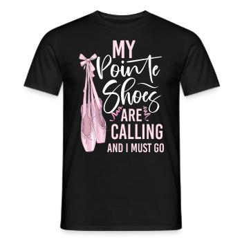 Ballet Danseuse Danse Ballerine - T-shirt homme - noir - Devant - AI Model Male 178 light (178cm)