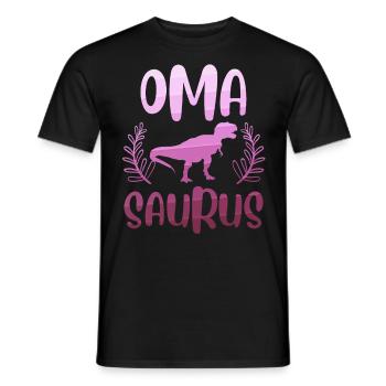 Omasaurus Muttertag Grandma Mama Tag Oma - Männer T-Shirt - Schwarz - Vorne - AI Model Male 178 light (178cm)