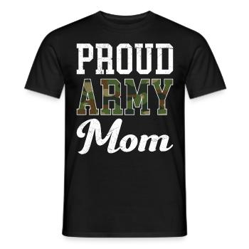 Stolze Mama Army Militär Mutter Soldaten - Männer T-Shirt - Schwarz - Vorne - AI Model Male 178 light (178cm)