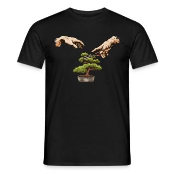 Fun Bonsai Tree Care Pruning Bonsai - Men's T-Shirt - black - Front - AI Model Male 178 light (178cm)