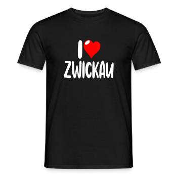 Zwickau - Männer T-Shirt - Schwarz - Vorne - AI Model Male 178 light (178cm)