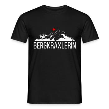 Wandern Bergmädel Bergkraxlerin Wanderer Berge - Männer T-Shirt - Schwarz - Vorne - AI Model Male 178 light (178cm)