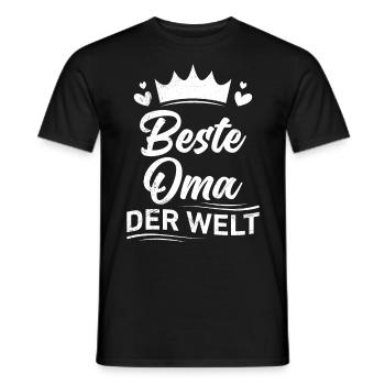 Beste Oma Muttertag weltbeste Oma Großmutter - Männer T-Shirt - Schwarz - Vorne - AI Model Male 178 light (178cm)