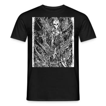 Fairycore Ästhetik Grunge Skelett Fee Goth G - Männer T-Shirt - Schwarz - Vorne - AI Model Male 178 light (178cm)