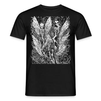 Fairycore Aesthetics Skeleton Fairy Goth Grunge G - Men's T-Shirt - black - Front - AI Model Male 178 light (178cm)