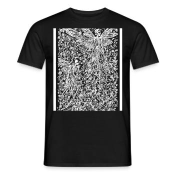Fairycore Ästhetik Skelett Fee Goth Gothic G - Männer T-Shirt - Schwarz - Vorne - AI Model Male 178 light (178cm)