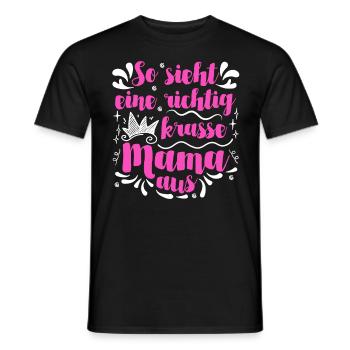 Weltbeste Mama Krass Muttertag Beste Mama - Männer T-Shirt - Schwarz - Vorne - AI Model Male 178 light (178cm)