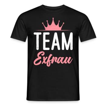 Scheidung Team Ex Frau frisch geschieden glücklich - Männer T-Shirt - Schwarz - Vorne - AI Model Male 178 light (178cm)