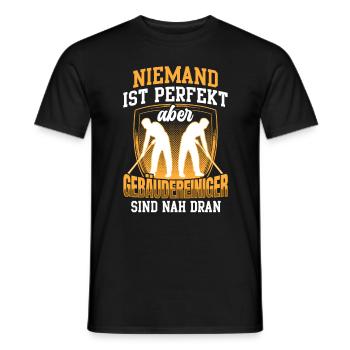 Gebäudereiniger ist nicht perfekt Fensterputzer - Männer T-Shirt - Schwarz - Vorne - AI Model Male 178 light (178cm)