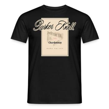 Parker Knoll Vineyard Parent Hallie Chardonnay - Men's T-Shirt - black - Front - AI Model Male 178 light (178cm)