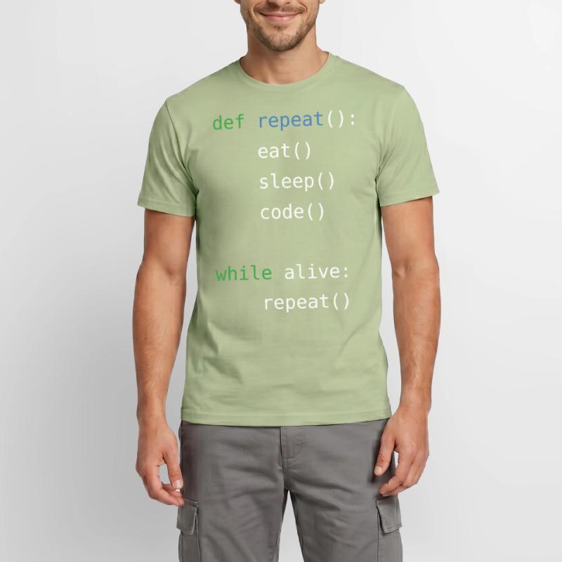 Eat sleep code repeat Men’s T-shirt