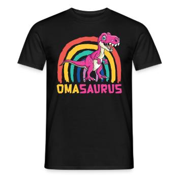 Omasaurus Muttertag Grandma Mama Tag Oma - Männer T-Shirt - Schwarz - Vorne - AI Model Male 178 light (178cm)