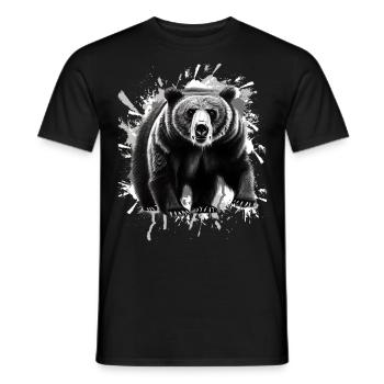 Bear - Men's T-Shirt - black - Front - AI Model Male 178 light (178cm)