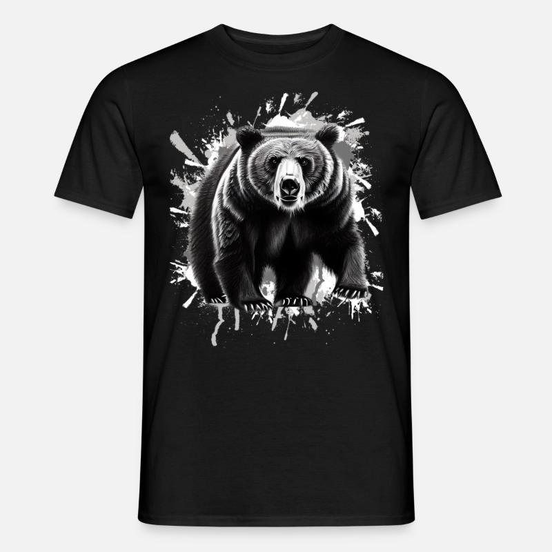 Bär - Männer T-Shirt - Schwarz