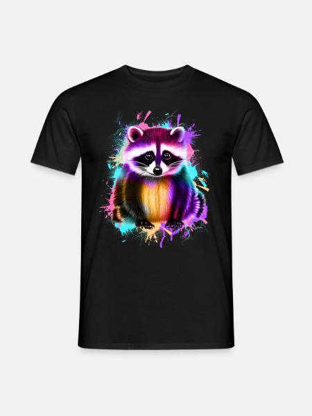Raton laveur - T-shirt homme - noir