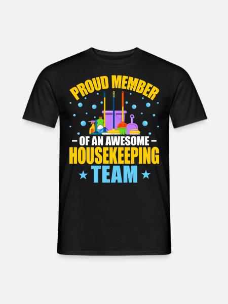 Awesome Housekeeping Team - Men's T-Shirt - black