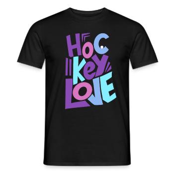 Field Hockey Indoor Hockey Hockey Girl - Men's T-Shirt - black - Front - AI Model Male 178 light (178cm)