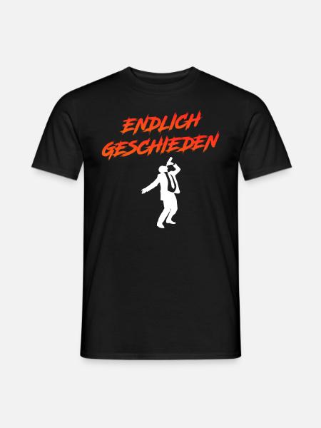 Endlich geschieden Scheidungsparty Scheidung - Männer T-Shirt - Schwarz