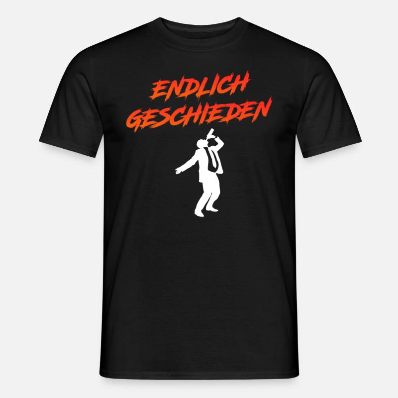 Endlich geschieden Scheidungsparty Scheidung - Männer T-Shirt - Schwarz