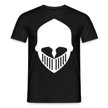 Ritterhelm, das coole Ritter Fan Design - Männer T-Shirt - Schwarz - Vorne - AI Model Male 178 light (178cm)