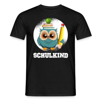 Schulkind Grundschule Einschulung 1. Klasse - Männer T-Shirt - Schwarz - Vorne - AI Model Male 178 light (178cm)