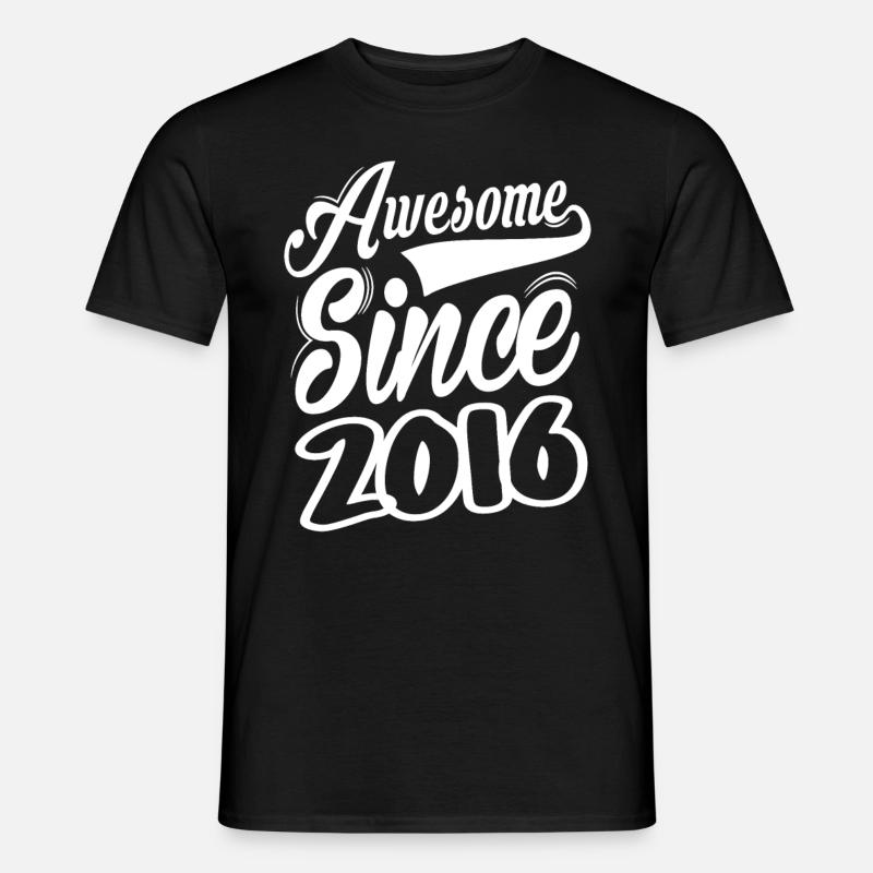 Awesome Since 2016 - Männer T-Shirt - Schwarz