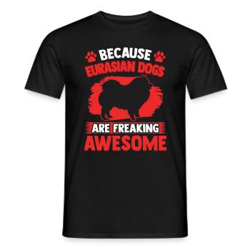 Eurasier ist fantastisch Spitz Eurasian Dog - Männer T-Shirt - Schwarz - Vorne - AI Model Male 178 light (178cm)