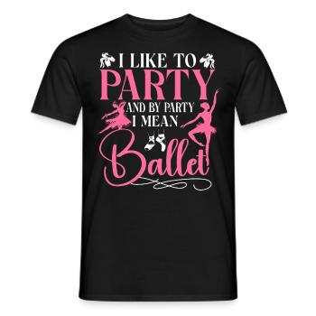 Ballet Dancer Dance Girl Ballerina - Männer T-Shirt - Schwarz - Vorne - AI Model Male 178 light (178cm)