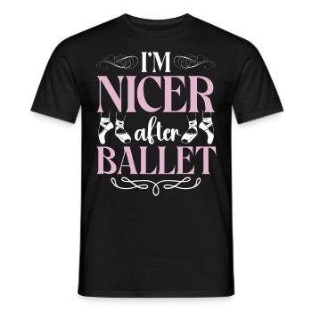 Ballet Dancer Dance Girl Ballerina - Männer T-Shirt - Schwarz - Vorne - AI Model Male 178 light (178cm)