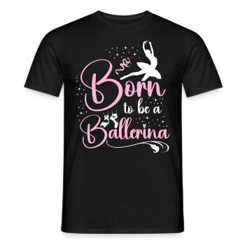 Ballerina Danza Ballerina Ballerina - T-shirt uomo - nero - Fronte - AI Model Male 178 light (178cm)