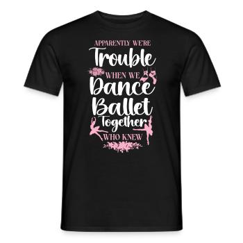 Ballet Danseuse Danse Ballerine - T-shirt homme - noir - Devant - AI Model Male 178 light (178cm)