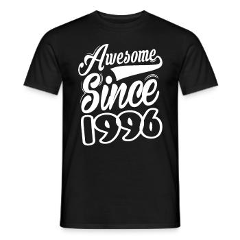 Awesome Since 1996 - Men's T-Shirt - black - Front - AI Model Male 178 light (178cm)